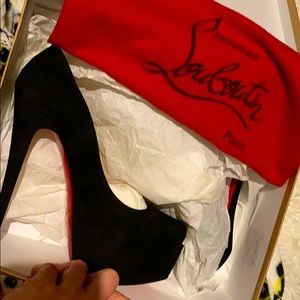 Christian Louboutin suede heels